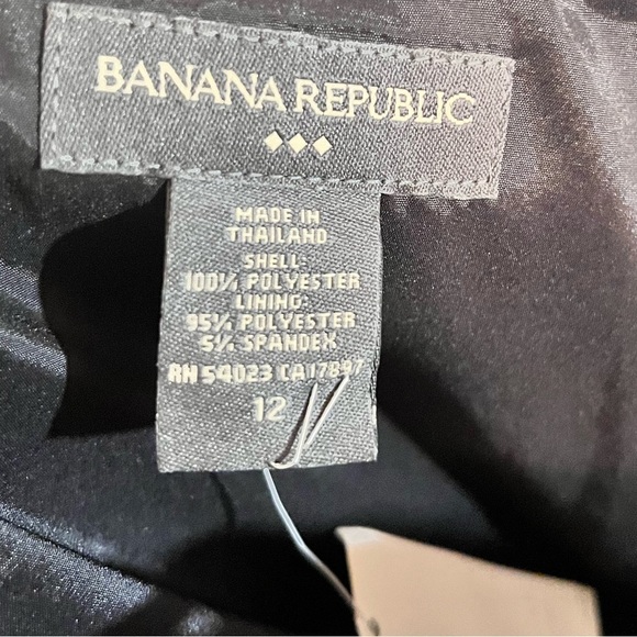 NWT Banana Republic Women’s Preppy Cocktail Black Strapless Dress Sz 12 - Picture 3 of 4